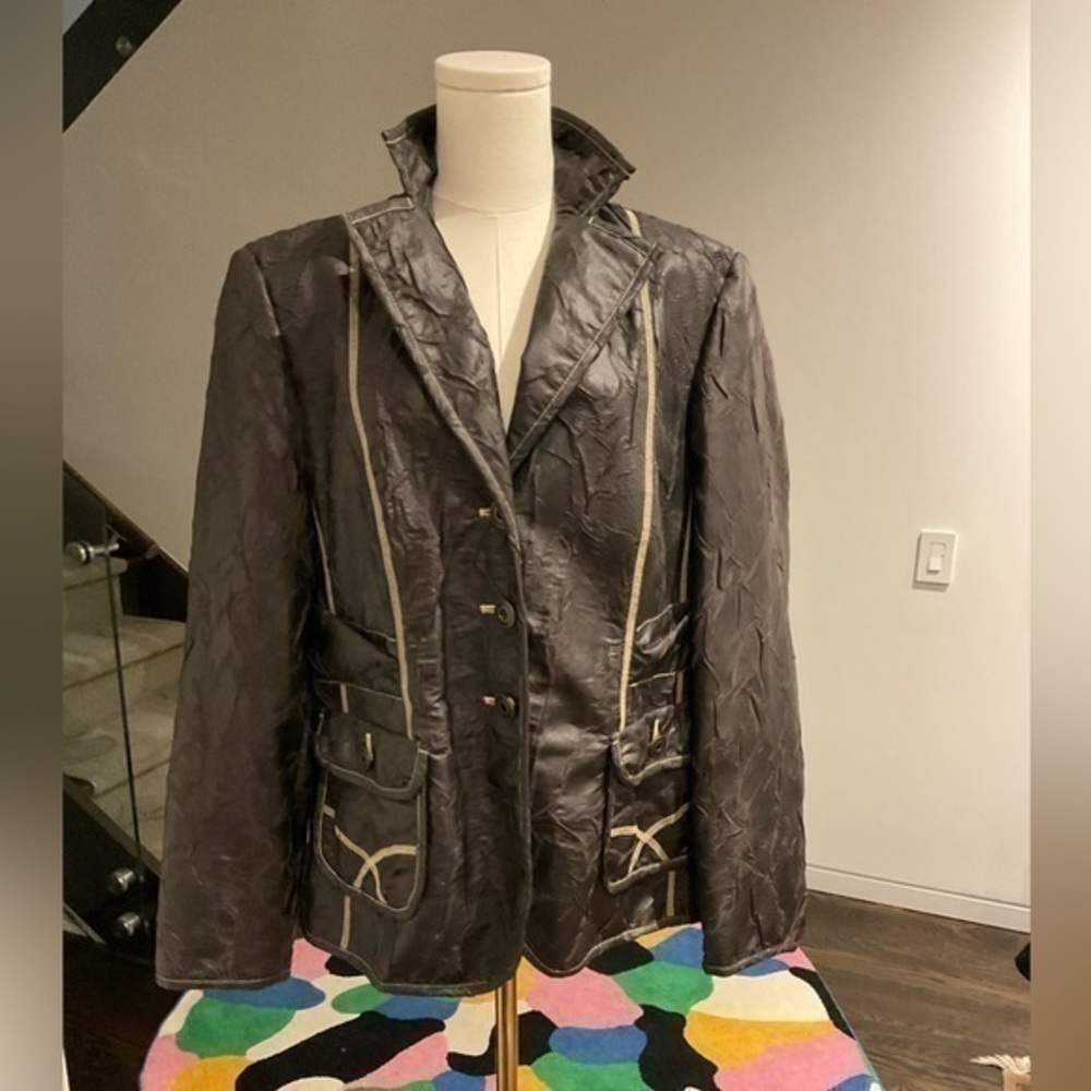Steilmann size 18 ladies faux leather style jacket.